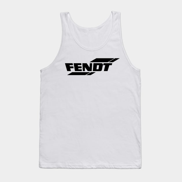 Fendt Tractors Logo Black Tank Top by TractorsLovers